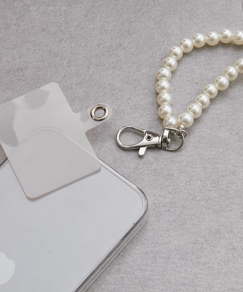 CIAOPANIC TYPY(チャオパニックティピー)の「【WEB限定】【2WAY】パールスマホショルダー(スマホグッズ・レディース・ホワイト・ONE SIZE)」の6枚目の写真