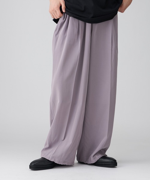 Lui's（ルイス）の「キュプライージーパンツ (セットアップ対応）（スラックス・メンズ・ブラック/グリーン/バイオレット/ダークブラウン・SMALL/MEDIUM）」の10枚目の写真