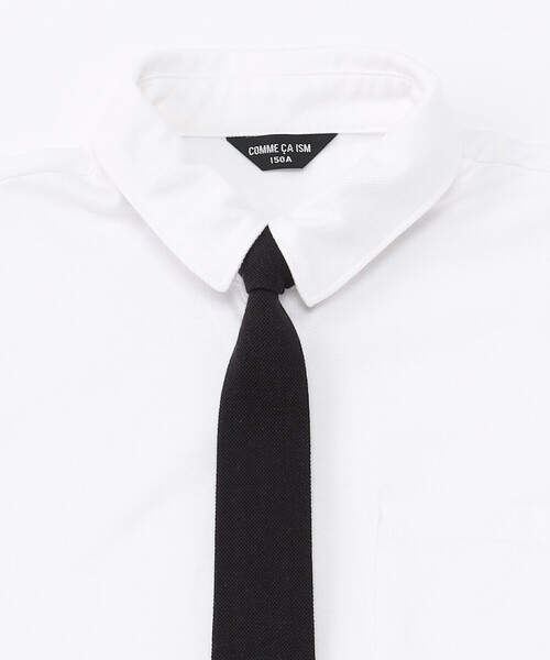 COMME CA ISM（コムサイズム）の「ネクタイ付き半袖シャツ(140-160cm)（シャツ/ブラウス・キッズ・ホワイト・140cm/150cm/160cm）」の3枚目の写真
