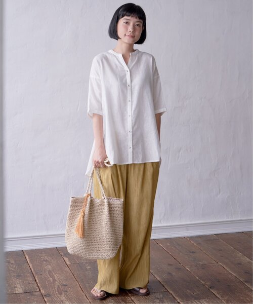 LBC（エルビーシー）の「タッセルペーパートート（かごバッグ・レディース・グレー/ベージュ/グリーン系その他/ブルー・FREE）」の16枚目の写真