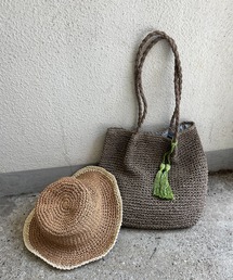 LBC（エルビーシー）の「タッセルペーパートート（かごバッグ）」
