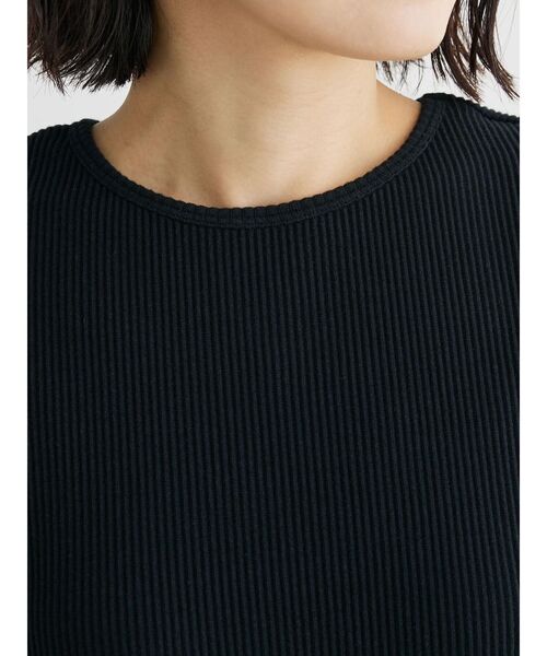 ELENCARE DUE（エレンカーレデュエ）の「・ELENCARE　DUE　リブキリカエワンピ（ワンピース・レディース・グレイッシュベージュ/チャコールグレー/ブラック・FREE）」の8枚目の写真