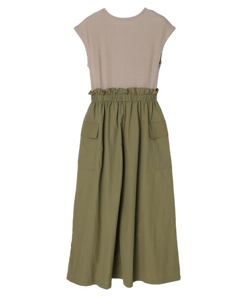 ELENCARE DUE（エレンカーレデュエ）の「・ELENCARE　DUE　リブキリカエワンピ（ワンピース・レディース・グレイッシュベージュ/チャコールグレー/ブラック・FREE）」の18枚目の写真