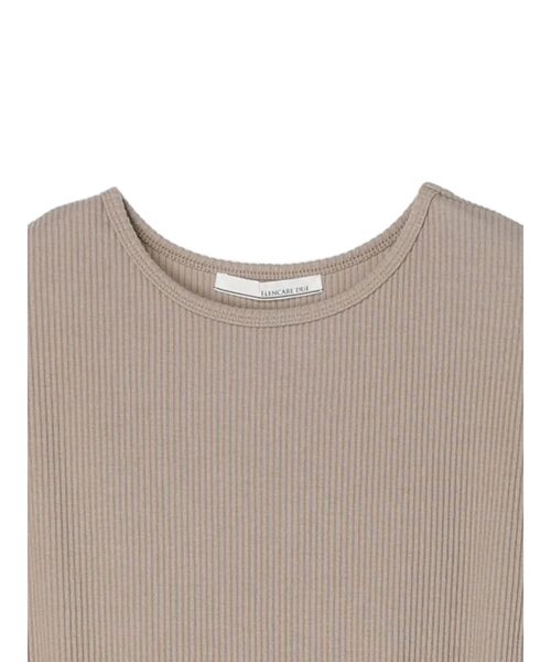 ELENCARE DUE（エレンカーレデュエ）の「・ELENCARE　DUE　リブキリカエワンピ（ワンピース・レディース・グレイッシュベージュ/チャコールグレー/ブラック・FREE）」の19枚目の写真