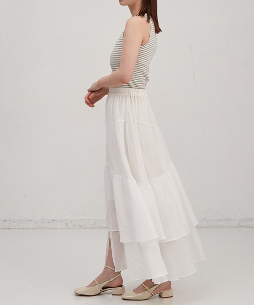 paravion(パラビオン)の「【伸縮性があり着心地抜群!】キャシャボーダーリブタンクトップ(タンクトップ・レディース・グレー/ピンク/ブラック・FREE)」の8枚目の写真