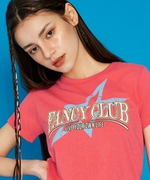 A'GEM/9 × .kom『 FANCY CLUB/ファンシークラブ』 FANCY NOVA CROP TEE/ノヴァクロップ 半袖カットソー