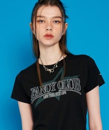 A'GEM/9 × .kom『 FANCY CLUB/ファンシークラブ』 FANCY NOVA CROP TEE/ノヴァクロップ 半袖カットソー