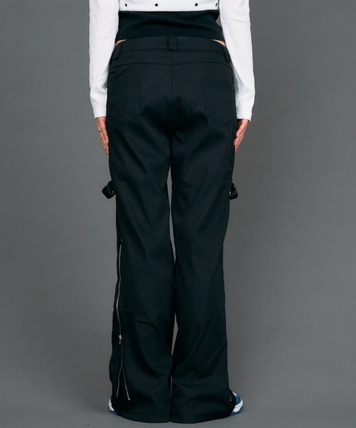 WEGO（ウィゴー）の「WEGO/【一部店限定】サイドレースアップフレアパンツ（カーゴパンツ・レディース・ブラック・FREE）」の16枚目の写真