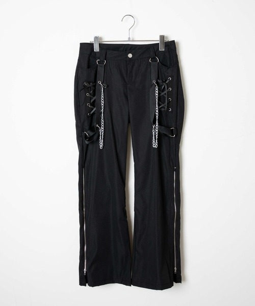 WEGO（ウィゴー）の「WEGO/【一部店限定】サイドレースアップフレアパンツ（カーゴパンツ・レディース・ブラック・FREE）」の10枚目の写真