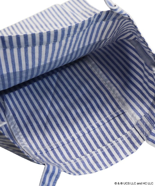 ACCOMMODE（アコモデ）の「【365Curious 】おさるのジョージ　ストライプトートバッグ（トートバッグ・レディース・ブラック/ブルー/レッド・FREE）」の12枚目の写真