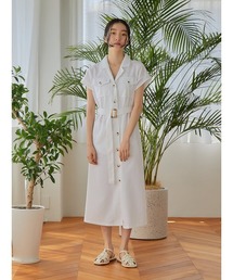 belt set shirt dress
