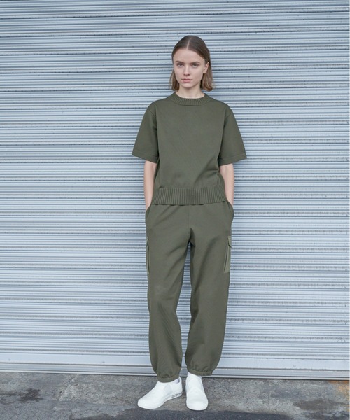 希少[美品]ZUCCA ズッカ カットソー ミリタリー カーキ M(フリー) ZUCCa（ズッカ）の「ミリタリーニット/ニットプルオーバー
