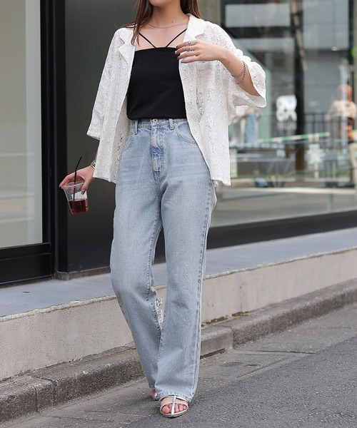 COLONY 2139（コロニートゥーワンスリーナイン）の「WEB・一部店舗限定 / クロシェレースオープンカラーシャツ（シャツ/ブラウス・レディース・オフホワイト/ブラック・FREE）」の19枚目の写真