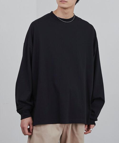 coen（コーエン）の「ビッグシルエット天竺ロングスリーブTシャツ（Tシャツ/カットソー・メンズ・ホワイト/ブラック・L/XL/M）」の13枚目の写真