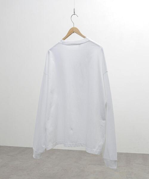 coen（コーエン）の「ビッグシルエット天竺ロングスリーブTシャツ（Tシャツ/カットソー・メンズ・ホワイト/ブラック・L/XL/M）」の18枚目の写真