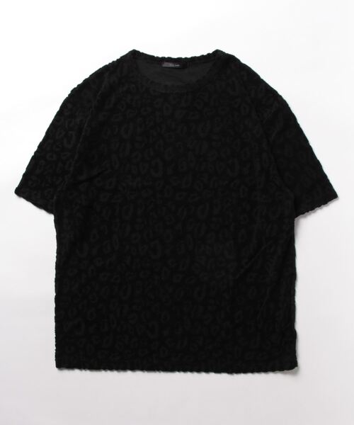 Bling Leads(ブリングリーズ)の「《Bling leads》レオパード柄クルーネックTシャツ(Tシャツ/カットソー・レディース・ブラック/ホワイト/ブルー・LARGE/MEDIUM)」の8枚目の写真