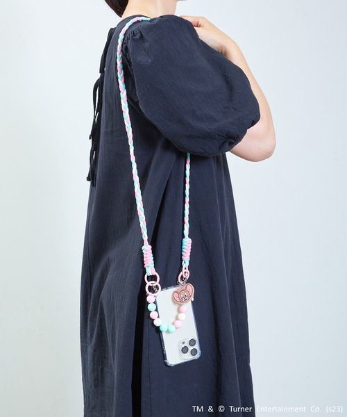 FLAPPER(フラッパー)の「FLAPPER:トムとジェリー 2WAYスマホショルダー トム ジェリー タフィー(スマホグッズ・レディース・ネイビー/ライトピンク/イエロー・FREE)」の21枚目の写真