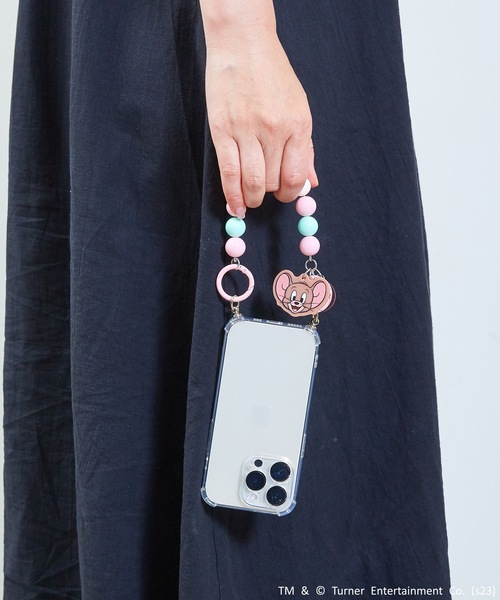 FLAPPER(フラッパー)の「FLAPPER:トムとジェリー 2WAYスマホショルダー トム ジェリー タフィー(スマホグッズ・レディース・ネイビー/ライトピンク/イエロー・FREE)」の15枚目の写真