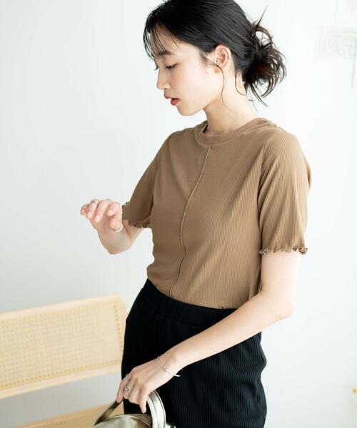 WEGO(ウィゴー)の「WEGO/【一部店限定】ソフトタッチカラーリブT(Tシャツ/カットソー・レディース・ブラック/ホワイト/ブラウン/グリーン・FREE)」の20枚目の写真