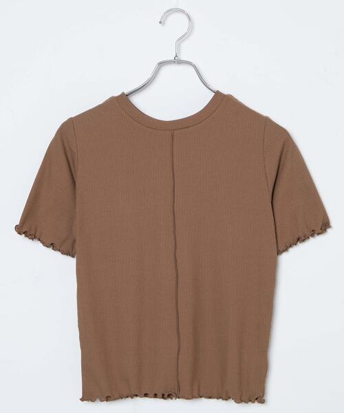 WEGO(ウィゴー)の「WEGO/【一部店限定】ソフトタッチカラーリブT(Tシャツ/カットソー・レディース・ブラック/ホワイト/ブラウン/グリーン・FREE)」の8枚目の写真
