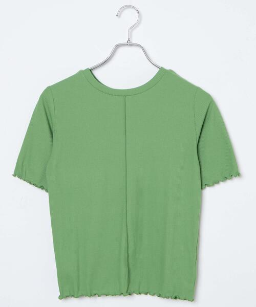 WEGO(ウィゴー)の「WEGO/【一部店限定】ソフトタッチカラーリブT(Tシャツ/カットソー・レディース・ブラック/ホワイト/ブラウン/グリーン・FREE)」の21枚目の写真