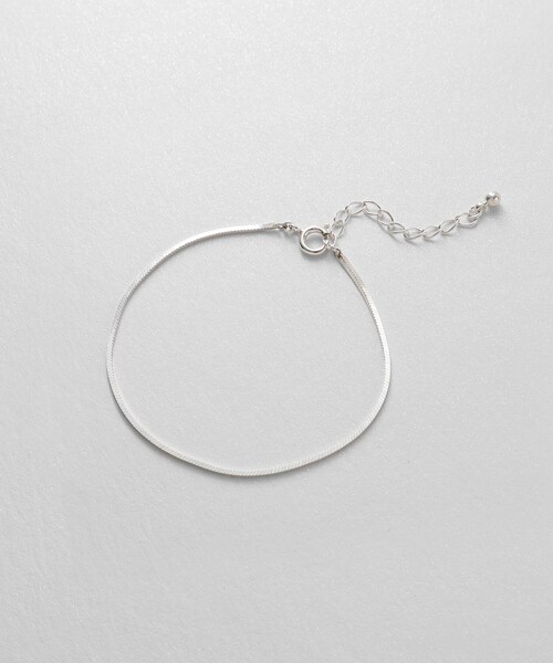 COCOSHNIK（ココシュニック）の「シルバー デザインチェーン コンパクトブレスレット（ブレスレット・レディース・シルバー・14）」の5枚目の写真