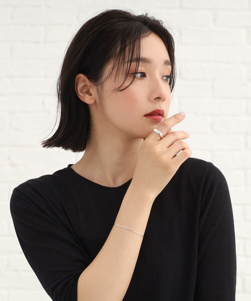 COCOSHNIK（ココシュニック）の「シルバー デザインチェーン コンパクトブレスレット（ブレスレット・レディース・シルバー・14）」の7枚目の写真