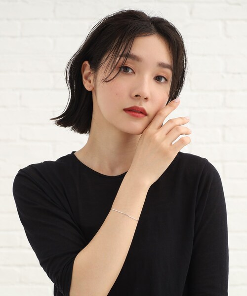 COCOSHNIK（ココシュニック）の「シルバー デザインチェーン コンパクトブレスレット（ブレスレット・レディース・シルバー・14）」の9枚目の写真