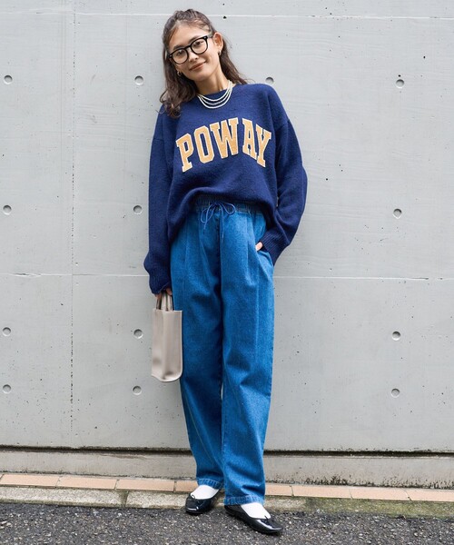 FREAK'S STORE（フリークスストア）の「シェフパンツ/イージーパンツ（チノパンツ・レディース・ネイビー/レオパード/ブラック/ナチュラル/ブルー/ベージュ・MEDIUM/SMALL/X-SMALL）」の11枚目の写真