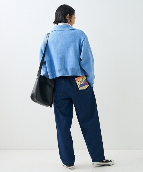 FREAK'S STORE（フリークスストア）の「シェフパンツ/イージーパンツ（チノパンツ・レディース・ネイビー/レオパード/ブラック/ナチュラル/ブルー/ベージュ・MEDIUM/SMALL/X-SMALL）」の16枚目の写真