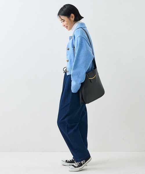 FREAK'S STORE（フリークスストア）の「シェフパンツ/イージーパンツ（チノパンツ・レディース・ネイビー/レオパード/ブラック/ナチュラル/ブルー/ベージュ・MEDIUM/SMALL/X-SMALL）」の17枚目の写真