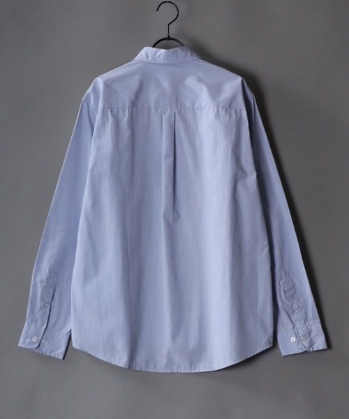 SITRY(シトリー)の「broadcloth switching stripe shirt/ブロード 切り替え ストライプ シャツ(シャツ/ブラウス・メンズ・ホワイト/サックスブルー・M/L/LL)」の6枚目の写真