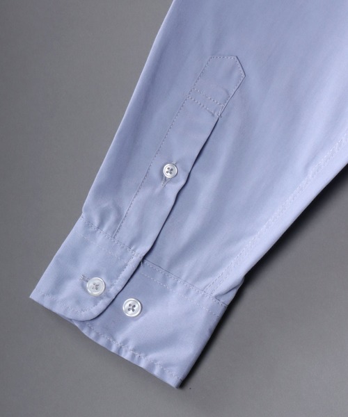 SITRY(シトリー)の「broadcloth switching stripe shirt/ブロード 切り替え ストライプ シャツ(シャツ/ブラウス・メンズ・ホワイト/サックスブルー・M/L/LL)」の9枚目の写真