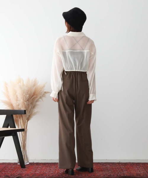 archives（アルシーヴ）の「パイピングサイドラインパンツ（その他パンツ・レディース・アイボリー/オリーブ/ブラック・MEDIUM）」の13枚目の写真