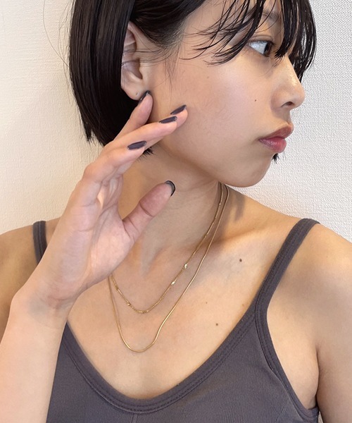 SEN TOKYO(セントーキョー)の「金属アレルギー対応 スネークチェーン 2連ネックレス(ネックレス・レディース・シルバー/ゴールド・FREE)」の4枚目の写真