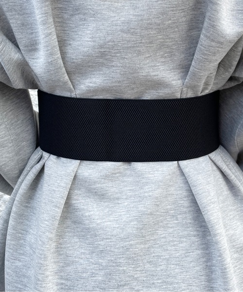 one wayザッカ（ワンウェイザッカ）の「スクエアバックル太ベルト（ベルト・レディース・シルバー/ゴールド・FREE）」の9枚目の写真