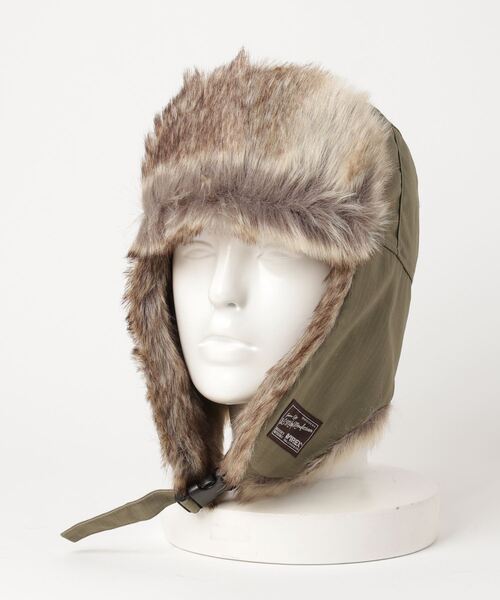 AVIREX（アヴィレックス）の「【AVIREX/アヴィレックス】 FLIGHT BOA CAP/フライトキャップ（キャップ・メンズ・カーキ/ブラック/ベージュ・FREE）」の7枚目の写真