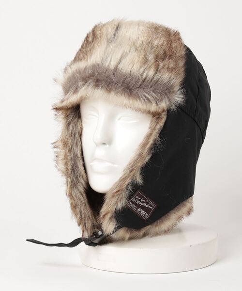 AVIREX（アヴィレックス）の「【AVIREX/アヴィレックス】 FLIGHT BOA CAP/フライトキャップ（キャップ・メンズ・カーキ/ブラック/ベージュ・FREE）」の2枚目の写真