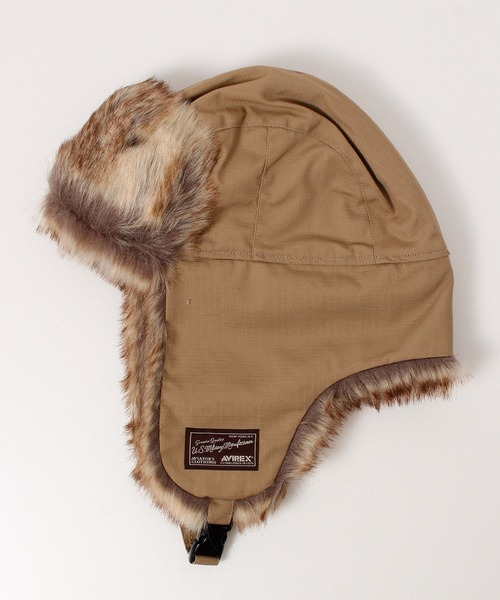 AVIREX（アヴィレックス）の「【AVIREX/アヴィレックス】 FLIGHT BOA CAP/フライトキャップ（キャップ・メンズ・カーキ/ブラック/ベージュ・FREE）」の20枚目の写真