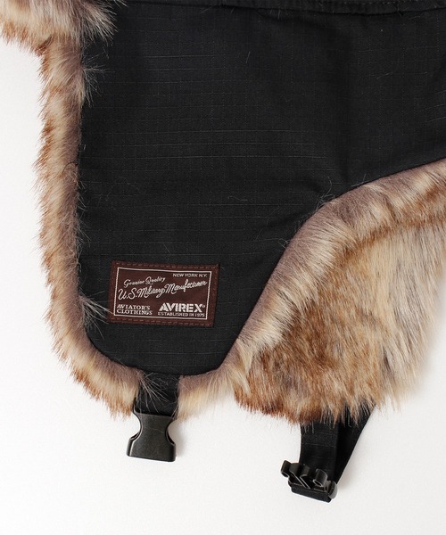 AVIREX（アヴィレックス）の「【AVIREX/アヴィレックス】 FLIGHT BOA CAP/フライトキャップ（キャップ・メンズ・カーキ/ブラック/ベージュ・FREE）」の16枚目の写真