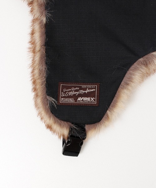 AVIREX（アヴィレックス）の「【AVIREX/アヴィレックス】 FLIGHT BOA CAP/フライトキャップ（キャップ・メンズ・カーキ/ブラック/ベージュ・FREE）」の15枚目の写真