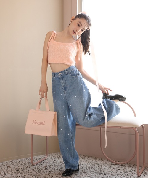 MINMI様専用】刺繍デニムバック No.656 Seemi. byNICECLAUP（ シー