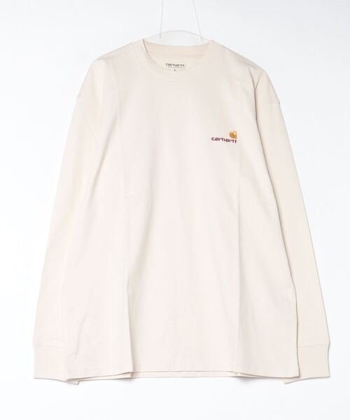 Carhartt WIP（カーハートダブリューアイピー）の「Carhartt WIP/カーハートダブリューアイピー AMERICAN SCRIPT T ロンT ルーズシルエット ロゴ刺繍 I029955（Tシャツ/カットソー・メンズ・ダークオリーブ/ヘザーグレー/ホワイト/ダークグレー/ブラック/ナチュラル・XL/L/S/M）」の5枚目の写真