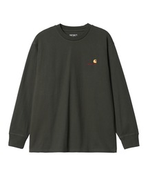 Carhartt WIP/カーハートダブリューアイピー AMERICAN SCRIPT T ロンT ルーズシルエット ロゴ刺繍 I029955