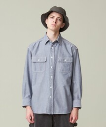 【UNISEX】シャンブレーワークシャツ