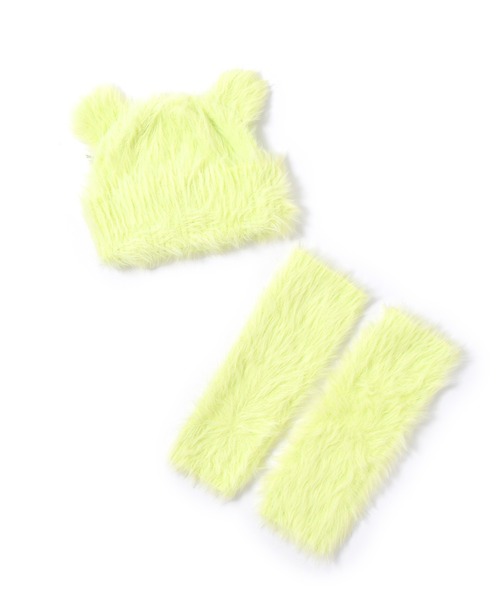 Alley by w closet（アリーバイダブルクローゼット）の「【Alley / SETアイテム】くま耳ニット帽&アームウォーマー（ニットキャップ/ビーニー・レディース・アイボリー/サックスブルー/イエロー・FREE）」の20枚目の写真