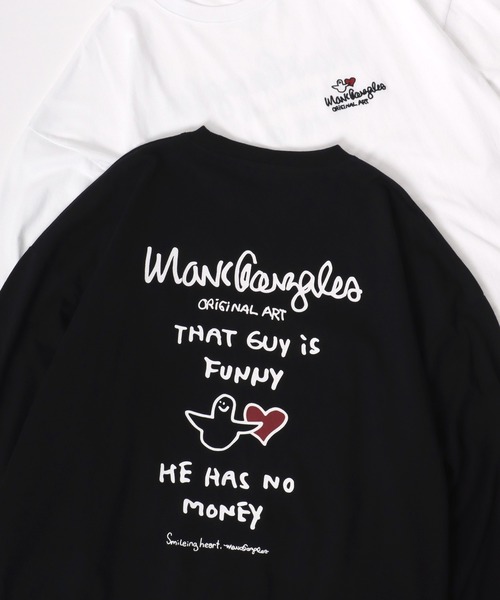 Mark Gonzales（マーク・ゴンザレス）の「MARK GONZALES ARTWORK COLLECTION/マークゴンザレス 別注 オーバーサイズ ストリート バックプリント ワンポイント刺繍 ロングスリーブTシャツ/ロンT レディース メンズ（Tシャツ/カットソー・メンズ・ホワイト/ホワイト系その他/ブラック/ブラック系その他2/ブラック系その他/ホワイト系その他2/ホワイト系その他3/ブラック系その他3/ブラック系その他4/ホワイト系その他4/ブラック系その他5/ホワイト系その他5/ホワイト系その他6/ブラック系その他6・M/L/XL）」の13枚目の写真