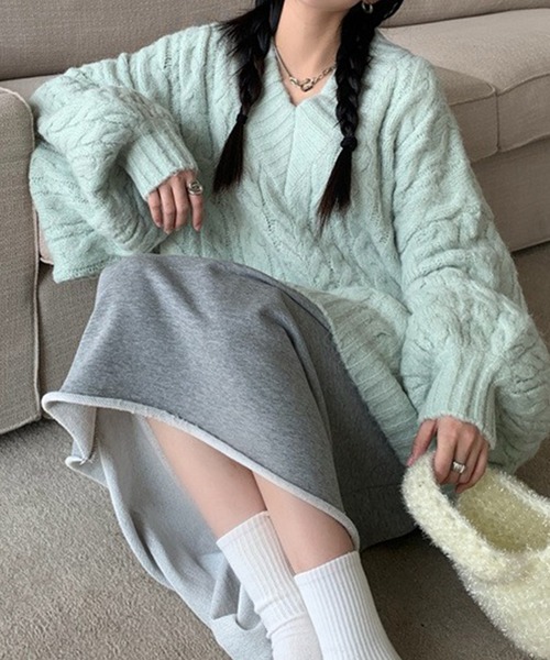 274u*新品 ルネ Rene ライン Vネック ニット プルオーバー クルーネックニットプルオーバー - SOÉJU online store｜上質な
