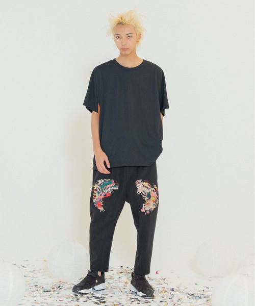 STOF(ストフ)の「Festival Panel T(Tシャツ/カットソー・メンズ・ナチュラル/ブラック・S/M)」の12枚目の写真