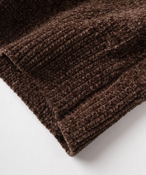 make a ray!（メイク ア レイ！）の「【もちとろニット】 ビッグシルエット ハーフジップ モールニット/ルームウェア（ニット/セーター・レディース・ブルー/ブラウン/アイボリー/ブラック/グリーン・M/XL/L）」の9枚目の写真